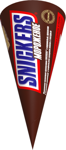 

Мороженое рожок Snickers карамель-арахис 6% 69 г