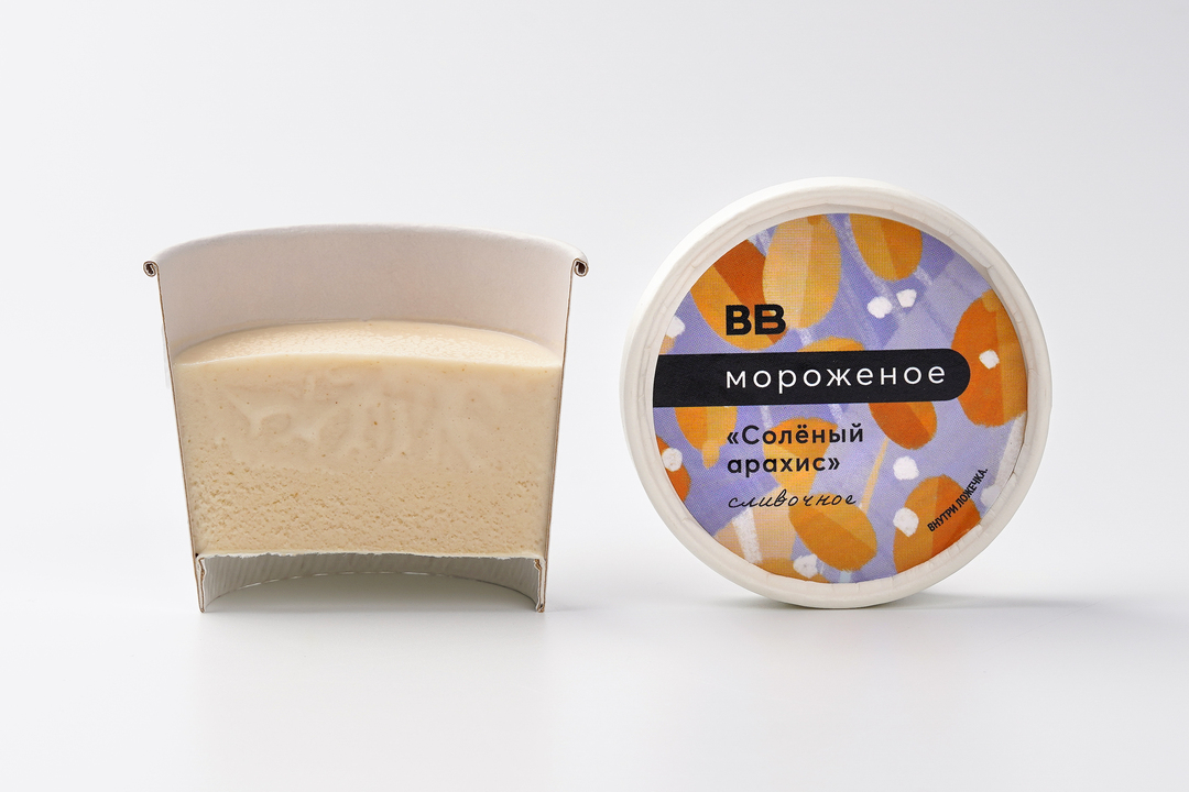 

Мороженое ВкусВилл сливочное Соленый арахис