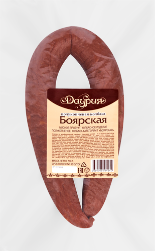 

Колбаса полукопченая Даурия Боярская 500 г