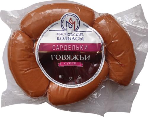 

Сардельки Масловские колбасы Говяжьи супер вес