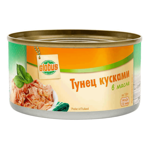 Тунец Глобус в масле кусками