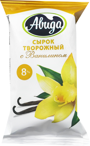 

Сырок творожный Авида с ванилином 8% 100 г