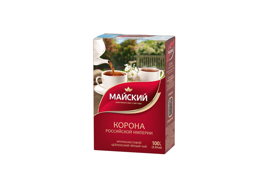

Чай черный Майский Корона Российской Империи цейлонский листовой 100 г