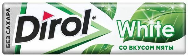 Жевательная резинка Dirol White Мята без сахара со вкусом мяты 13.6 г