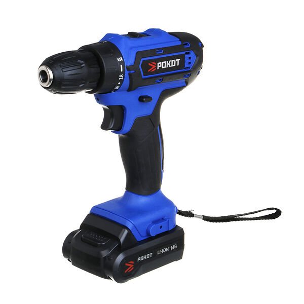 Рокот дрель-шуруповерт аккум. дша-14в, 0-550-1550 об/мин, 1,3 li-on (1), 28 н*м