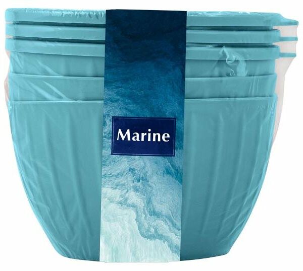 Набор салатников Sugar&Spice Marine с крышками, 3х0,6 л