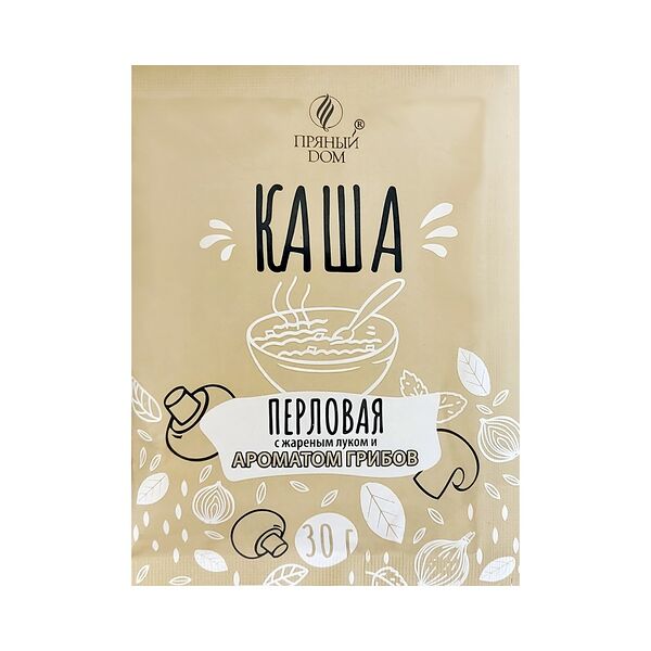 Каша перловая с жареным луком и ароматом грибов ТМ Пряный Дом 30 гр