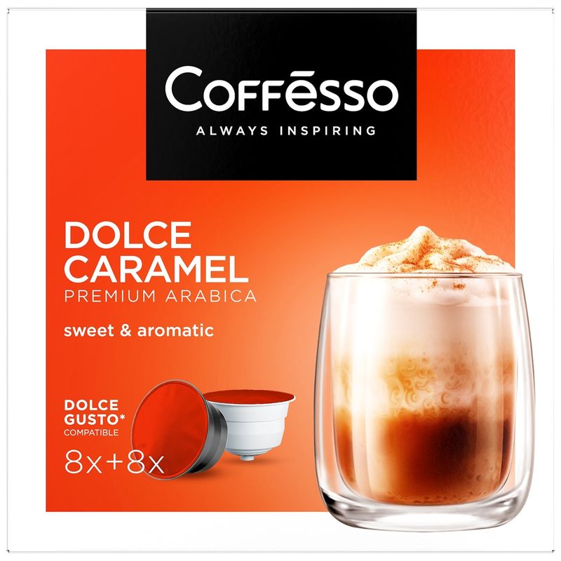 

Кофе Coffesso Dolce Caramel в капсулах для кофемашин 16 шт., 156 г