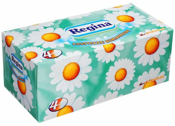 Салфетки бумажные Regina Ромашка ароматизированные 21х21 см, 4 слоя, 110 шт.