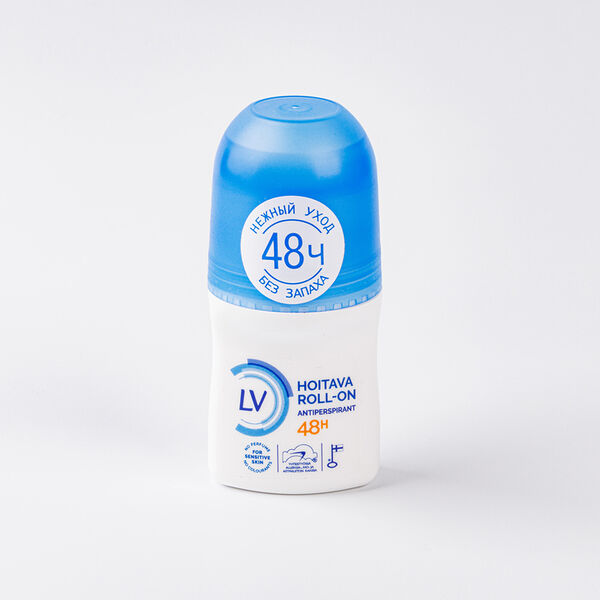 Антиперспирант ухаживающий LV Hoitava Roll-On шариковый, с защитой 48 часов