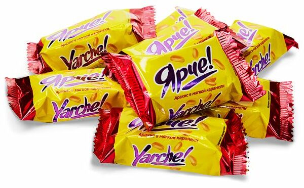 Конфеты KDV Ярче!с арахисом вес 