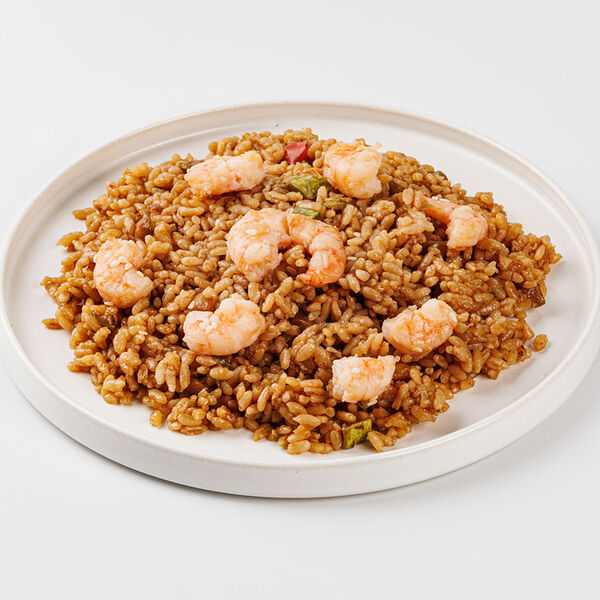 Рис азиатский с креветками аргентинскими и овощами