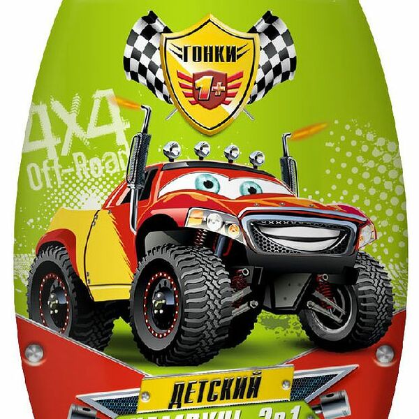 Шампунь Гонки с кондиционером детский 2в1