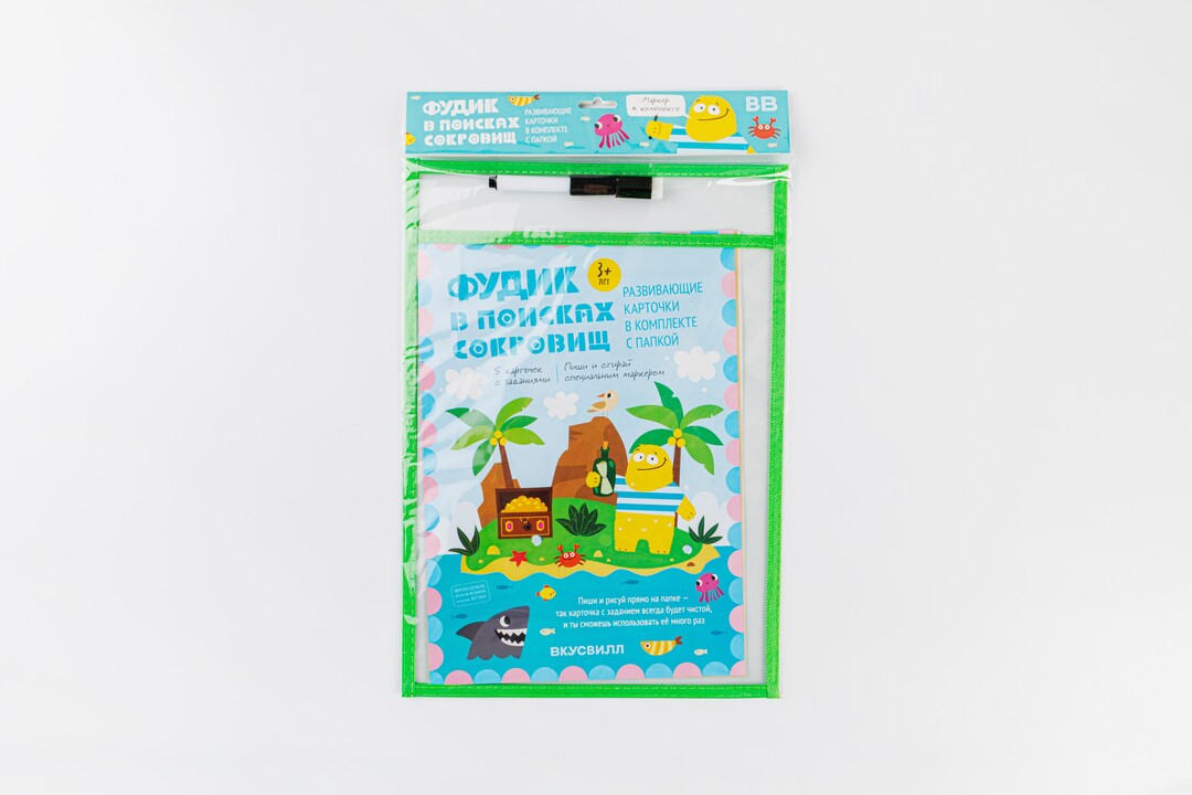 

Развивающие карточки "Фудик в поисках сокровищ" в компл. с папкой