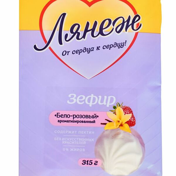 Зефир Лянеж бело-розовый, 315г