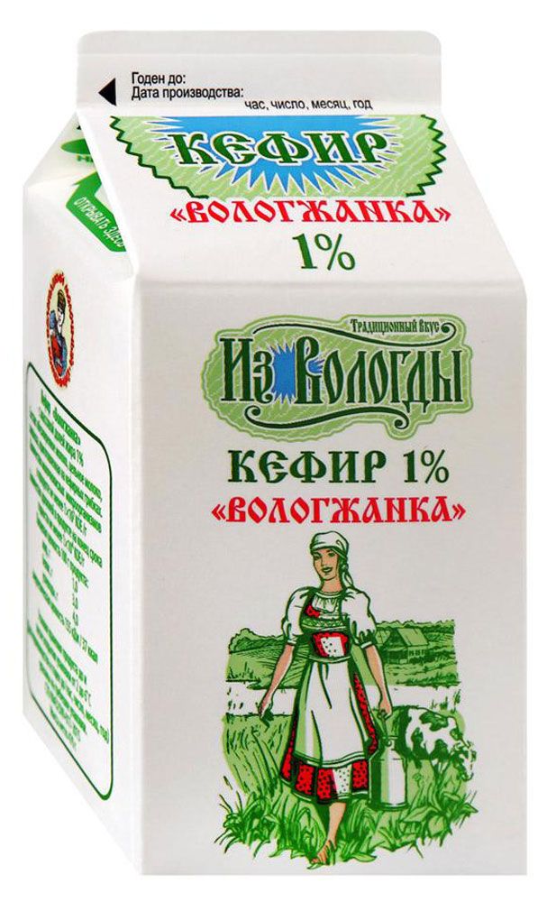 

Кефир Вологодский молочный комбинат Вологжанка 1%, 470 мл