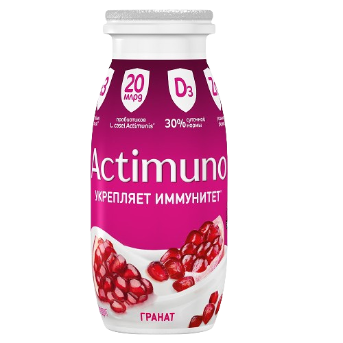 Продукт кисломолочный Actimuno с гранатом 1,5%, 95г