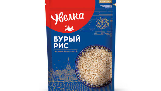 Рис Увелка бурый с отрубевой оболочкой, 400г