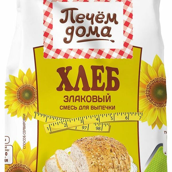 Смесь для выпечки Печем дома Хлеб злаковый 500г