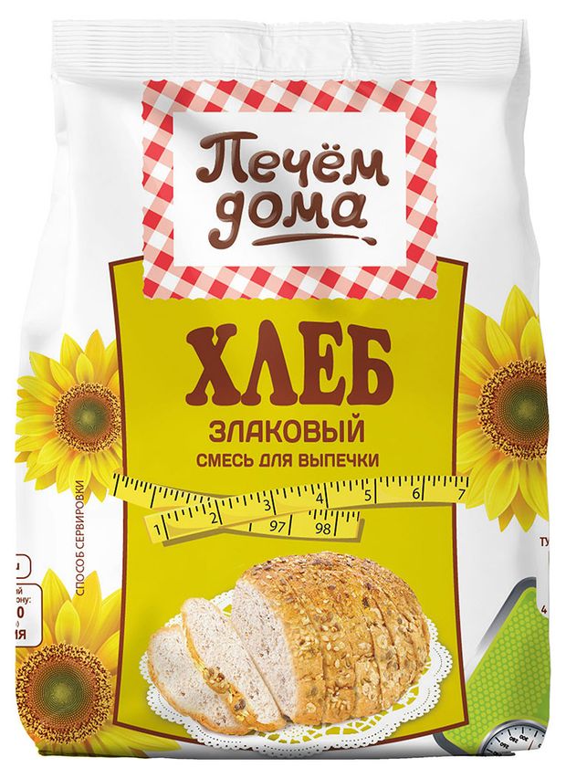 

Смесь для выпечки Печем дома Хлеб злаковый 500 г