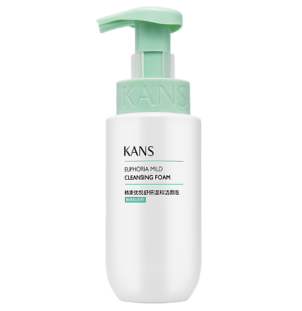 Kans очищающая пенка для лица успокаивающая мягкая 200 мл