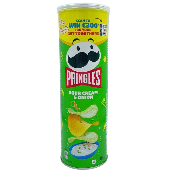 Чипсы картофельные Pringles Sour Cream & Onion сметана и лук, 165 г