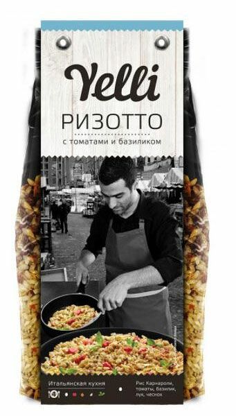 Ризотто Yelli с томатами и базиликом, 250г