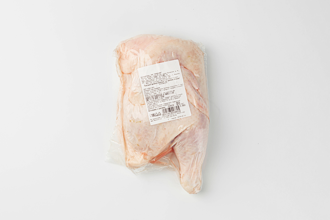 

Полутушка цыпленка-бройлера на зерновом откорме