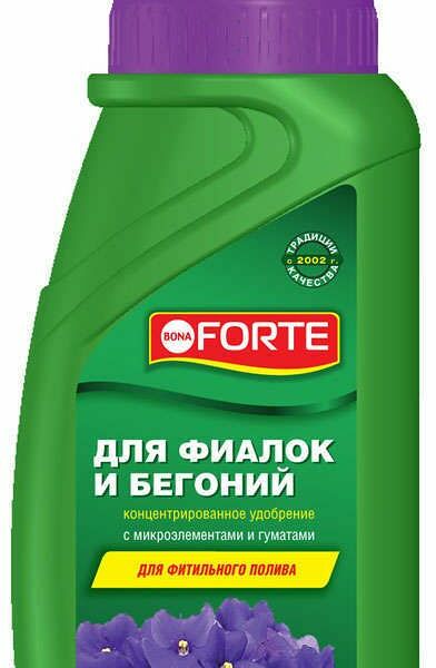 Удобрение для фиалок и бегоний Bona Forte 285 мл