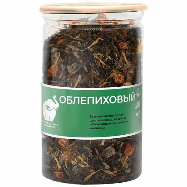 Чай Облепиховый лист зеленый с добавками 120 г