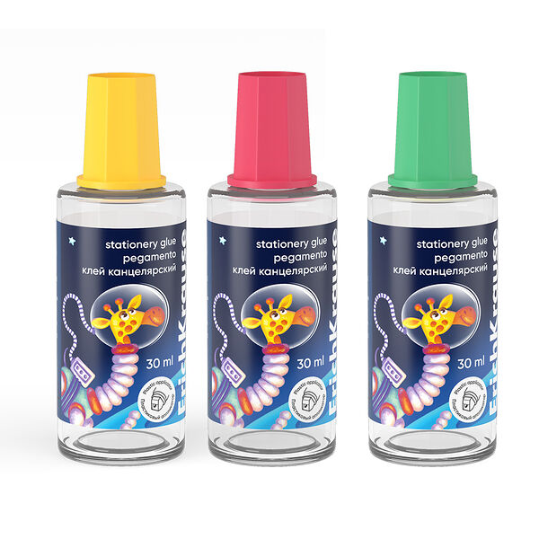 Клей канцелярский Erich Krause Space Animals в ассортименте, 1 шт