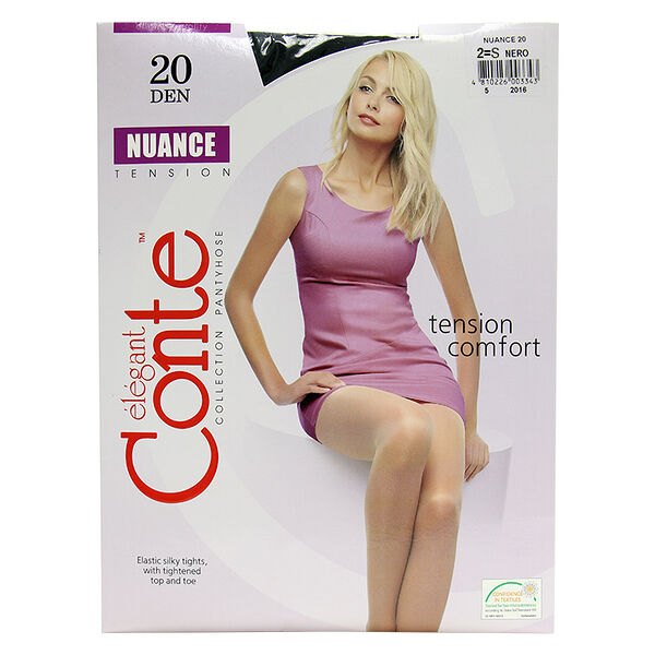 Колготки Conte Nuance tension женские, цвет чёрный, 20 ден, р. 2