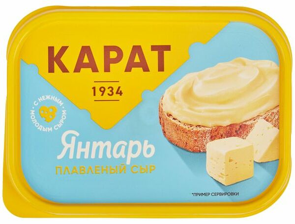 Сыр плавленый Карат Янтарь 200г