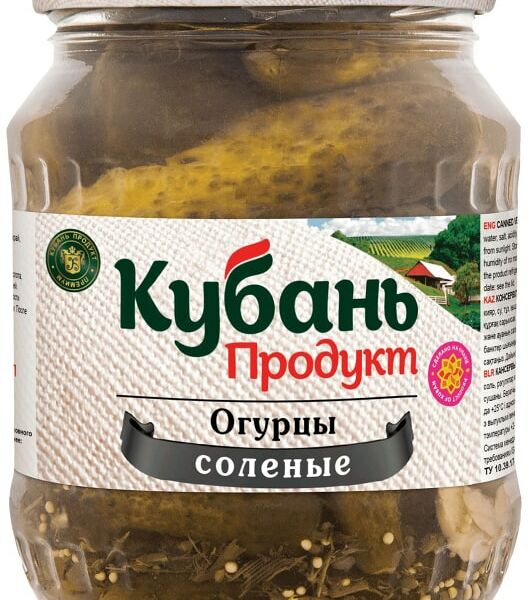 Огурцы Кубань Продукт соленые 680г