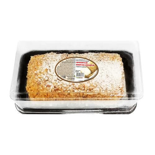 Рулет Хлеб Сабурово Бисквитный молочно-ореховый, 500 г