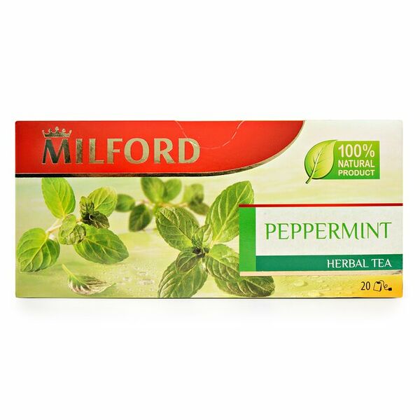 Чайный напиток Milford Peppermint травяной в пакетиках 30г