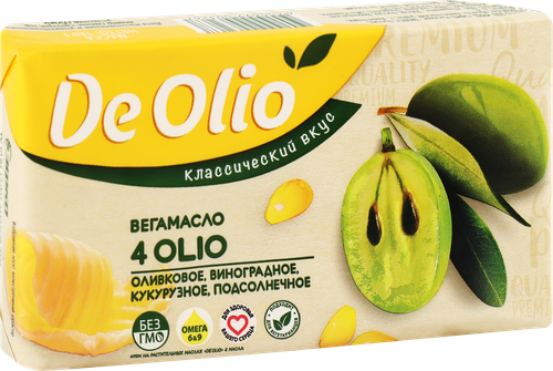 

Крем на растительных маслах De Olio 4 масла 72.5% 180 г