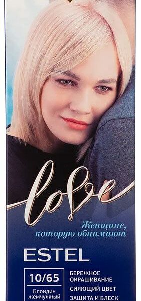 Стойкая краска для волос Estel Love 10/65 Блондин жемчужный, 115 мл