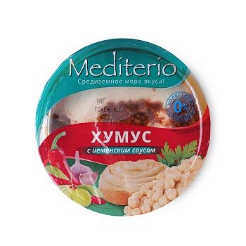 Хумус Mediterio с йеменским соусом