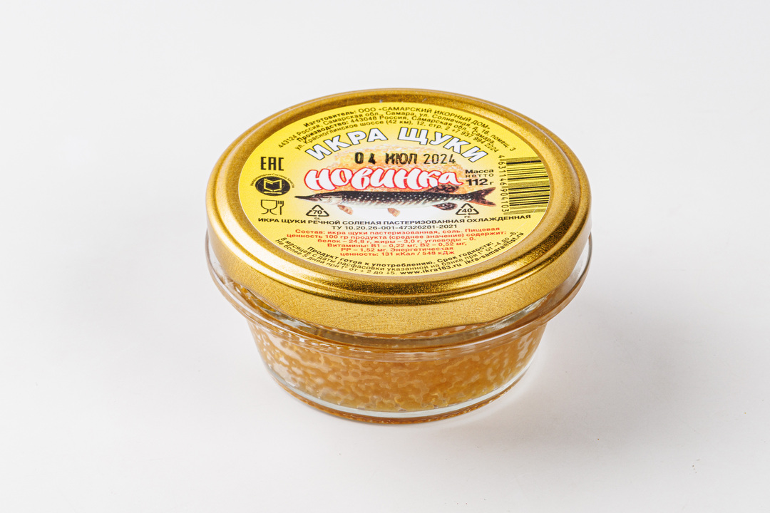 

Икра щуки пастеризованная соленая охл.