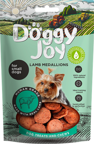 Лакомство для собак Doggy Joy Медальоны из баранины для мелких пород 55 г