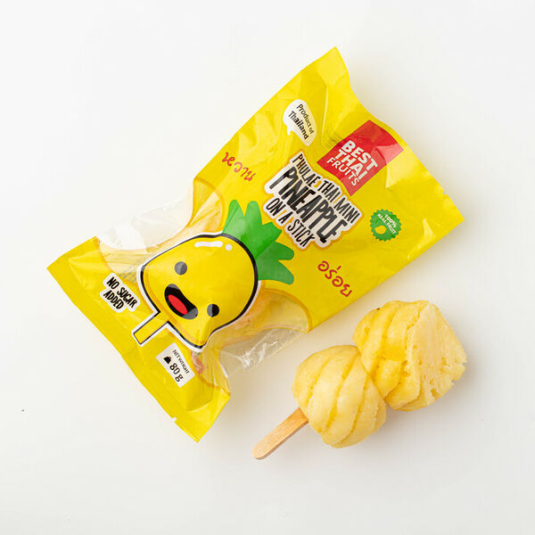 Мини-ананас на палочке замороженный, Best Thai Fruits, 80 г, Таиланд