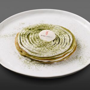 Блинный торт с матча