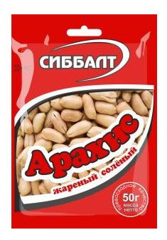 

Арахис Сиббалт жареный соленый 50 г