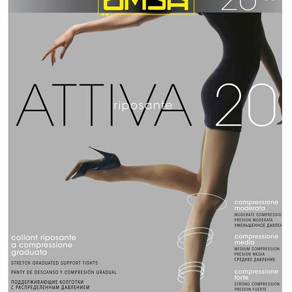Женские колготки Omsa Attiva 20 den Daino размер 3