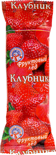 

Мороженое Ногинское мороженое Фруктовый лед со вкусом клубники, эскимо, 90 г