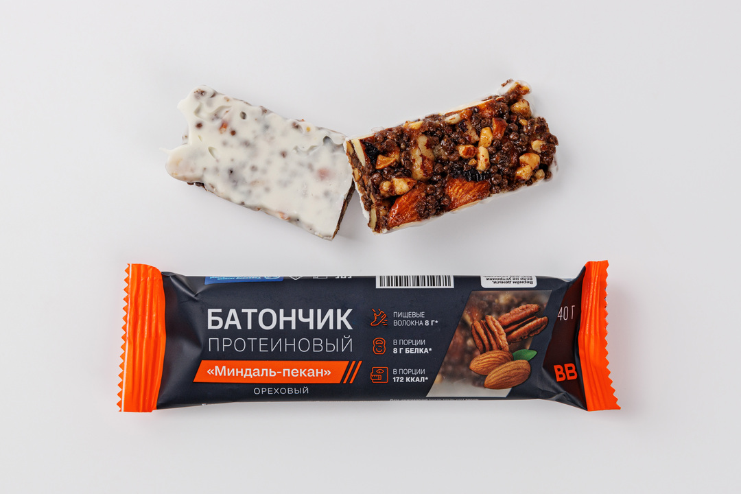 

Батончик протеиновый миндаль-пекан 40 г