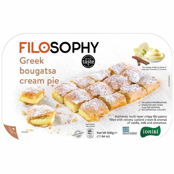 Пирог Ioniki традиционный греческий с кремом Бугаца замороженный 500 г