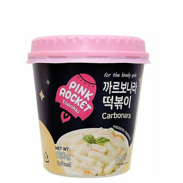 Клецки рисовые Pink Rocket токпокки с соусом карбонара