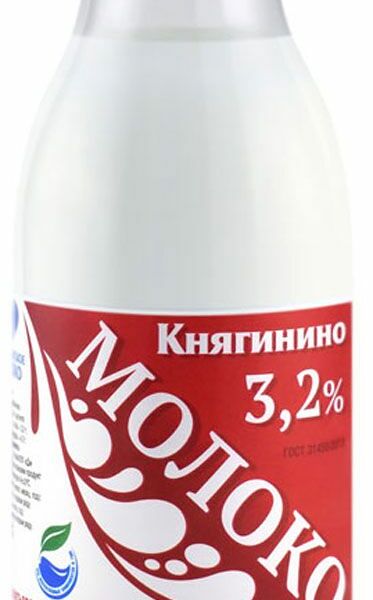 Молоко Княгинино 3.2% пастеризованное
